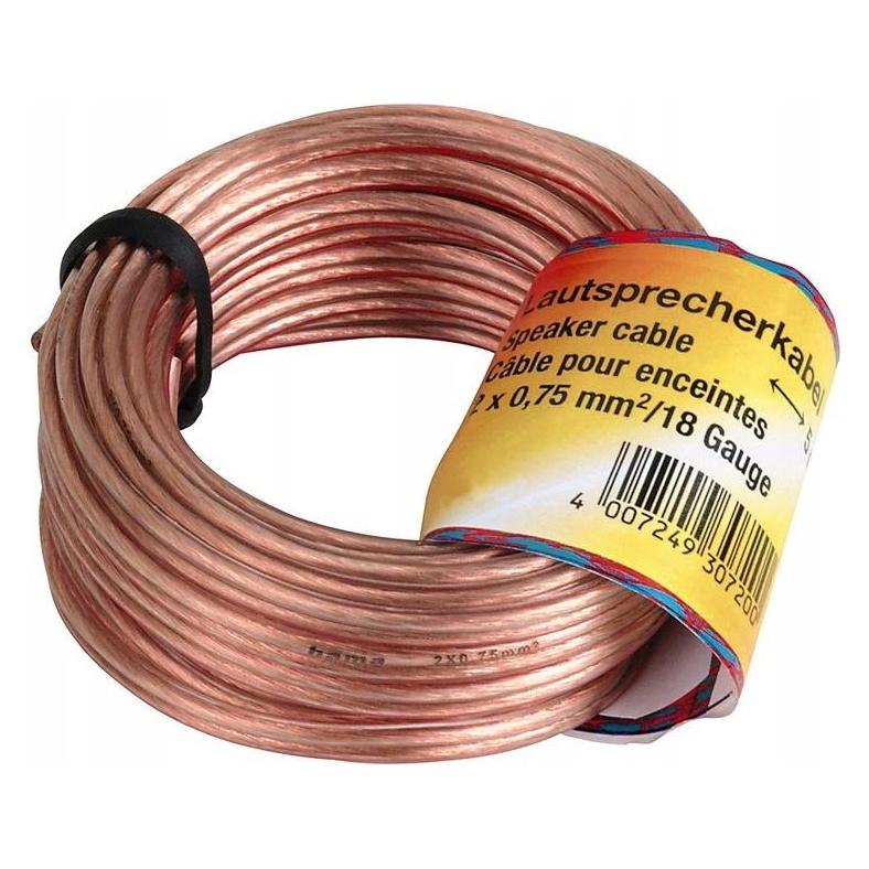 Hama Lautsprecherkabel (10 m, 0.75 mm²) (00205141)