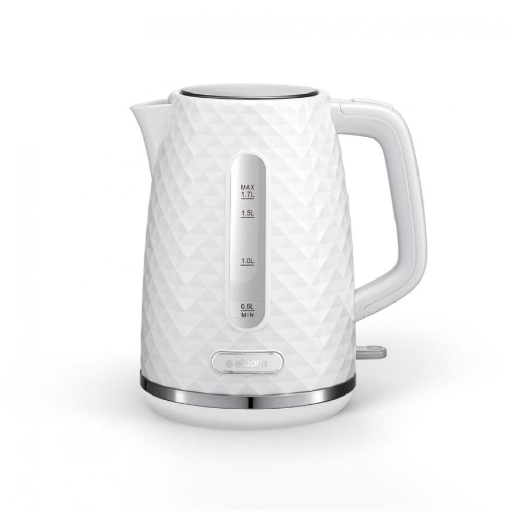 ELDOM Retro Waterkoker - Wit, glanzend - 1,7 liter - Model 2023