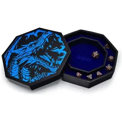 Glass Staff CritStones Arena Würfelteller Blue Dragon
