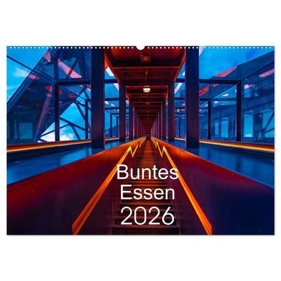 Buntes Essen 2026 (Wandkalender 2026 DIN A2 quer), CALVENDO Monatskalender