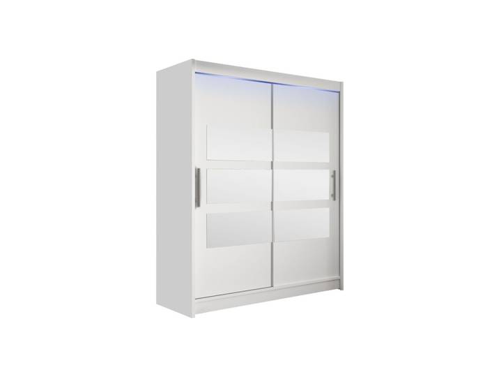 SCHWEBETÜRENSCHRANK Westa VII, mit RGB LED Beleuchtung