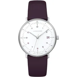 Junghans 47/4558.02 max bill Damenuhr Quarz Lila
