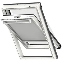 VELUX Vorteils-Set Hitzeschutz Plus FOP Manuell Uni Weiß/Schwarz 1045, MK04, GGU,Manuell,VELUX,weiße Schiene