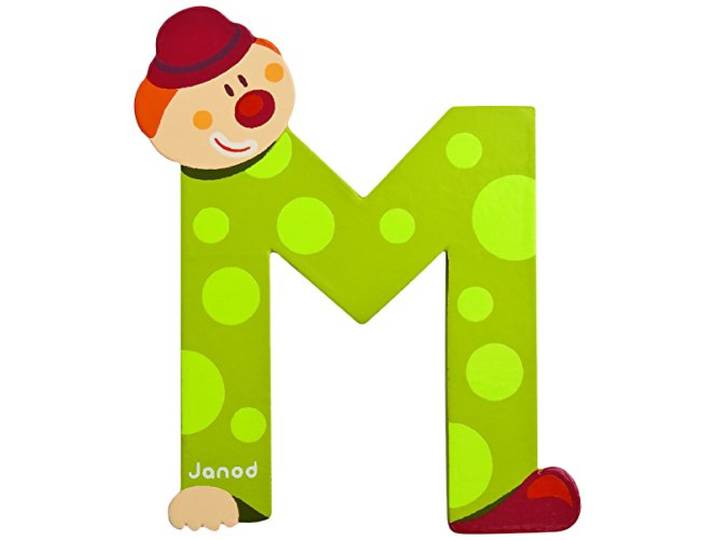 Janod - J04554 - M Clown Letter
