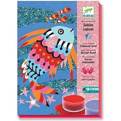 DJECO Sandbild: Regenbogen Fische