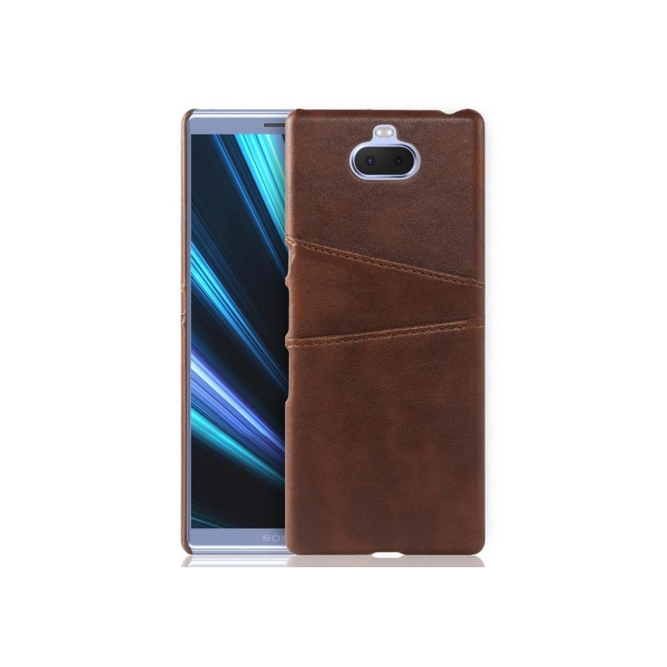 Screenguard Sony Xperia 10 CardCaddy Leder Backcase mit Kartenfächern (Sony Xperia 10) (00024954)