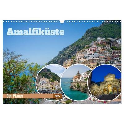 Amalfiküste - Der Planer (Wandkalender 2027 DIN A3 quer), CALVENDO Monatskalender