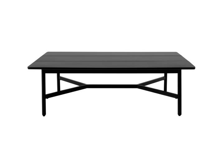 Gartentisch Nalani schwarz Stahl B 67 T 120 cm