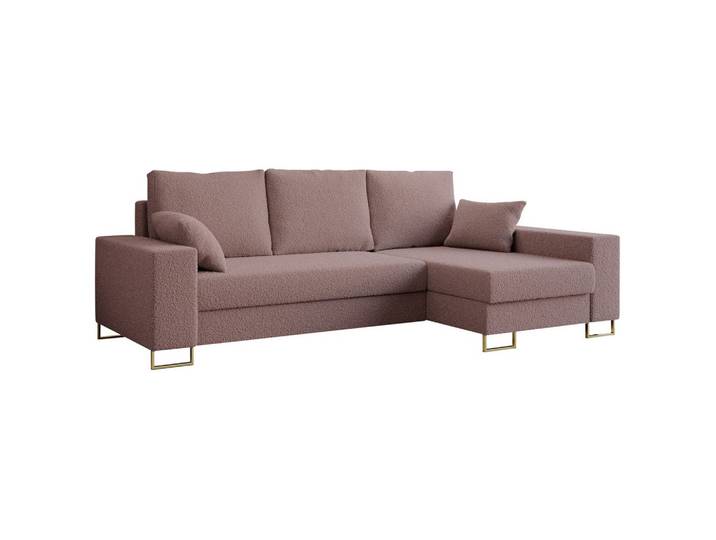 ECKSOFA Dorian Boucle Rosa