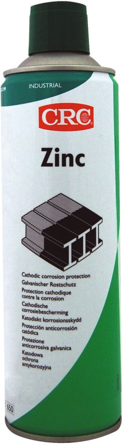 CRC Zink-Spray 500ml dunkel/mattgrau schweiß-, überlackierbar ; CRC Industries (30563-AC)