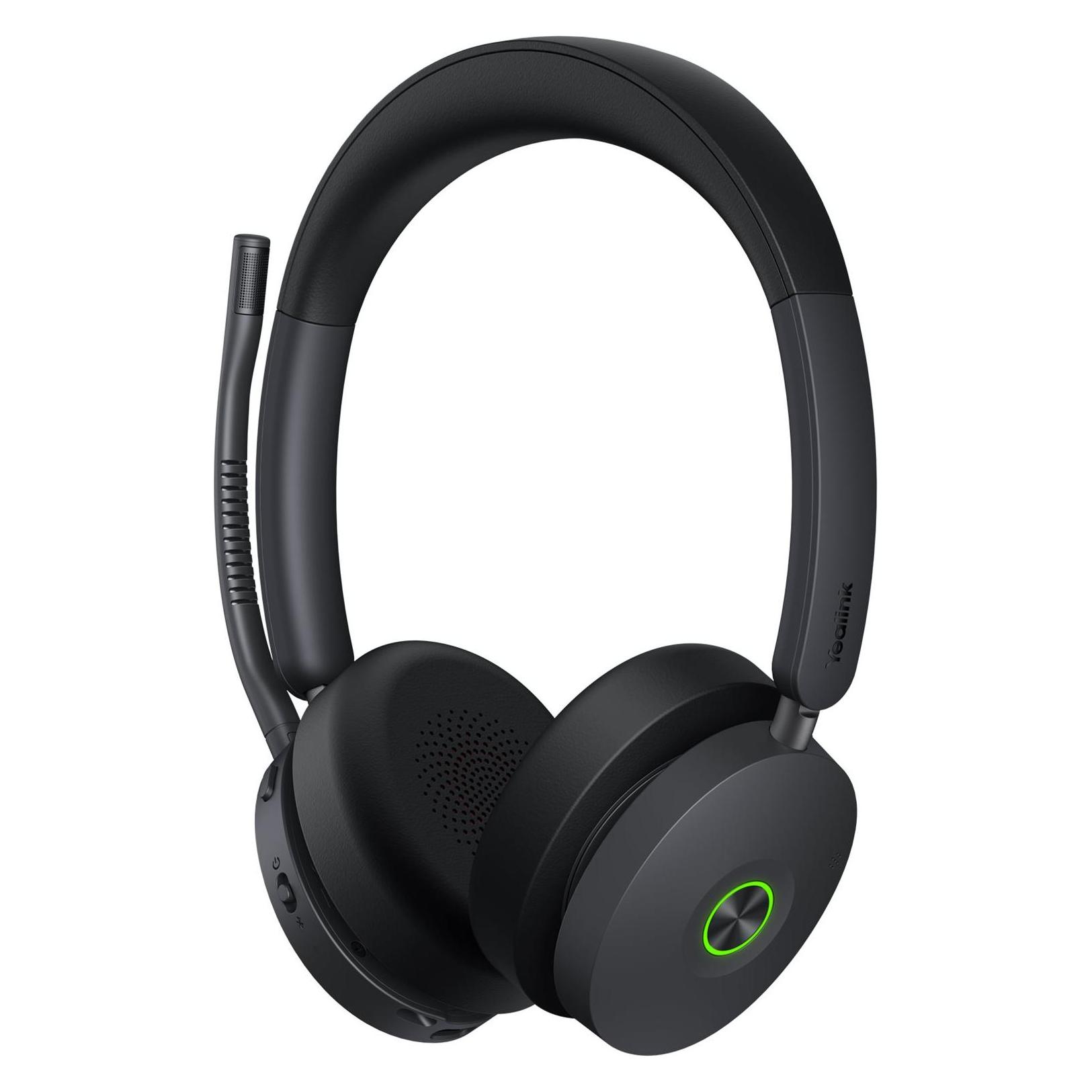 Yealink BH76 Plus - Headset - on-ear (Kabellos, USB-A, USB-C, Microsoft Teams) (BH76 PLUS WITH CHARGING STAND TEAMS BLACK USB-C/A)