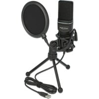 USB Kondensator Mikrofon Set schwarz