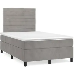 vidaXL, Boxspringbett, Almelville (Horizontale Streifen) (120 x 190 cm)