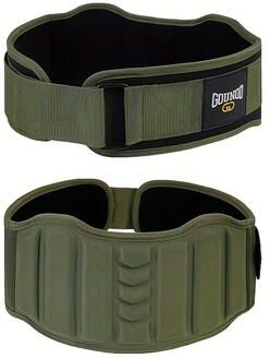 Friendly Fresh Finds Adjustable Fitness Belt For Abdomen Support Sweat Wicking, Durable Polyester With Hook And Loop Fastener green l