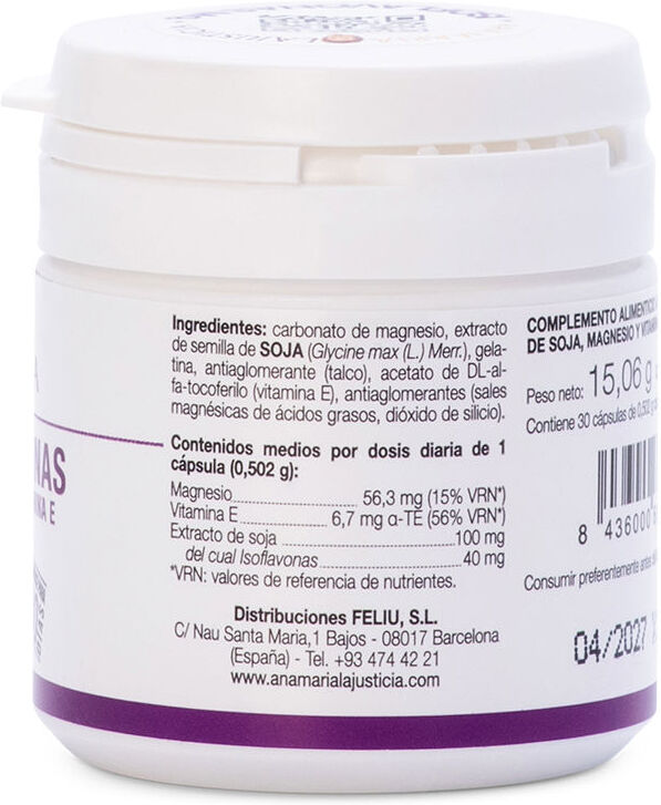 Ana Maria Lajusticia Isoflavones Avec Magnésium + VIT.E 30 u
