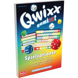 NSV Spielblock 418343, Qwixx gemixxt XL, 2 Stück, ab 8 Jahre, 10 x 15 cm, je 80 Blatt