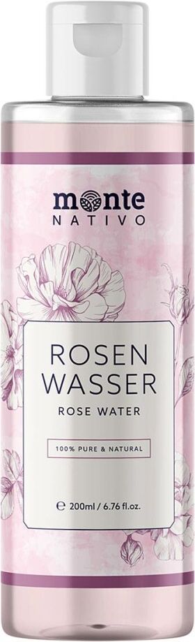Rosenwasser 100% Rein Gesicht & Haar Monte Nativo