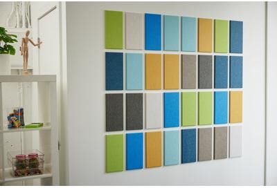Felt Right Mosaic Lagoon   Sound Dampening Pinnable Tiles