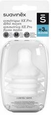 Suavinex Tétines Symétriques Nûby Débit Moyen pour Bébé de 3 Mois et Plus - Blister 2 tétines