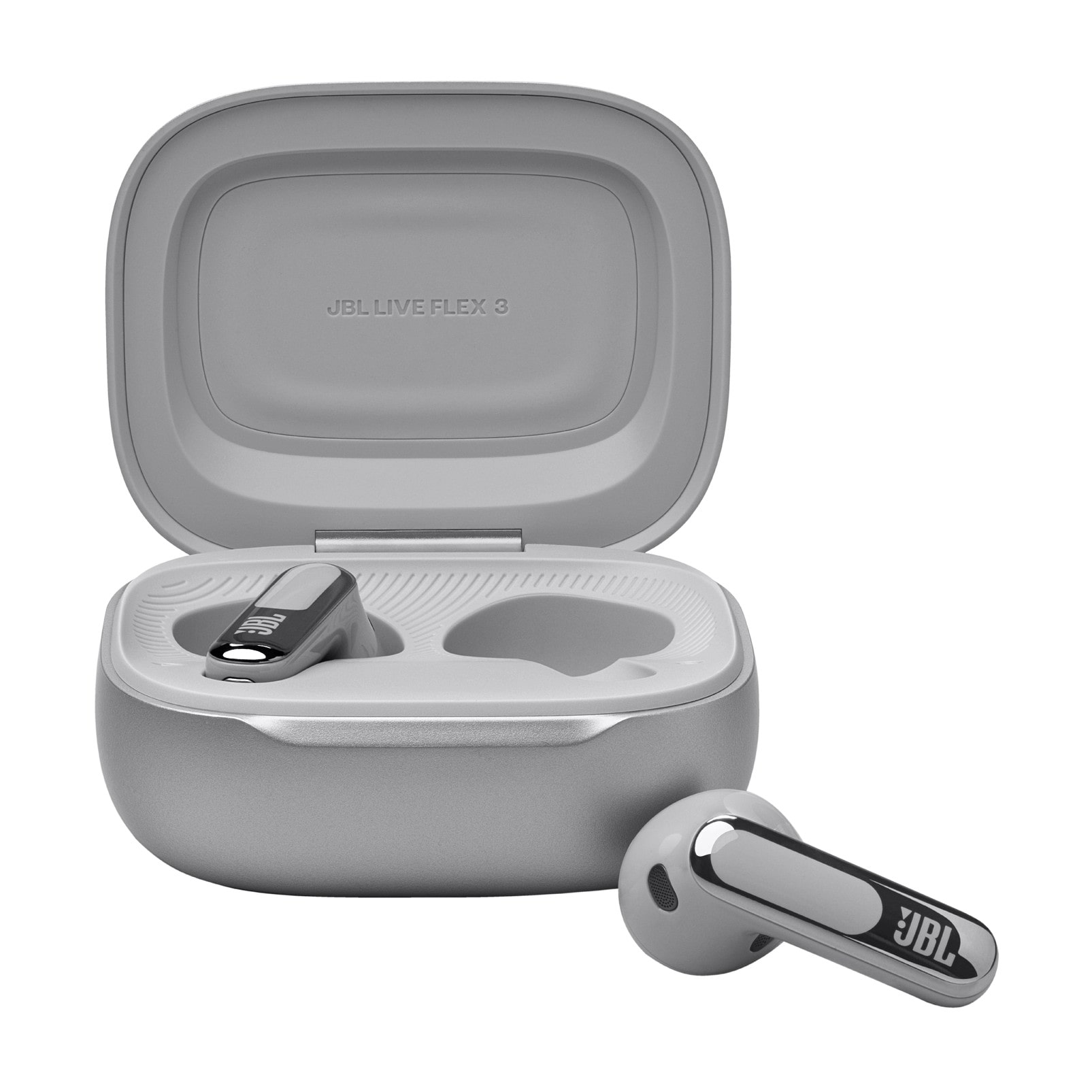 JBL LIVE Flex 3 True-Wireless In-Ear Bluetooth Kopfhörer silber Noise Cancelling