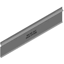 Van der Valk Solar Systems, Zubehör Stromerzeuger, 742512 Rückenplatte Windschutz Flachdachmontage ValkPro+ L10 (Solaranlage Montagematerial)