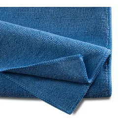 Profi Mikrofasertuch Blau 40x40 cm – Streifenfrei & Saugstark (Waschbar bis 90 °...