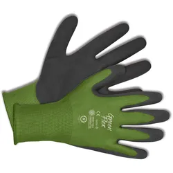 KIXX Green Flex Handschuhe für die Gartenarbeit - Grün/Dunkelgrün - Größe 9