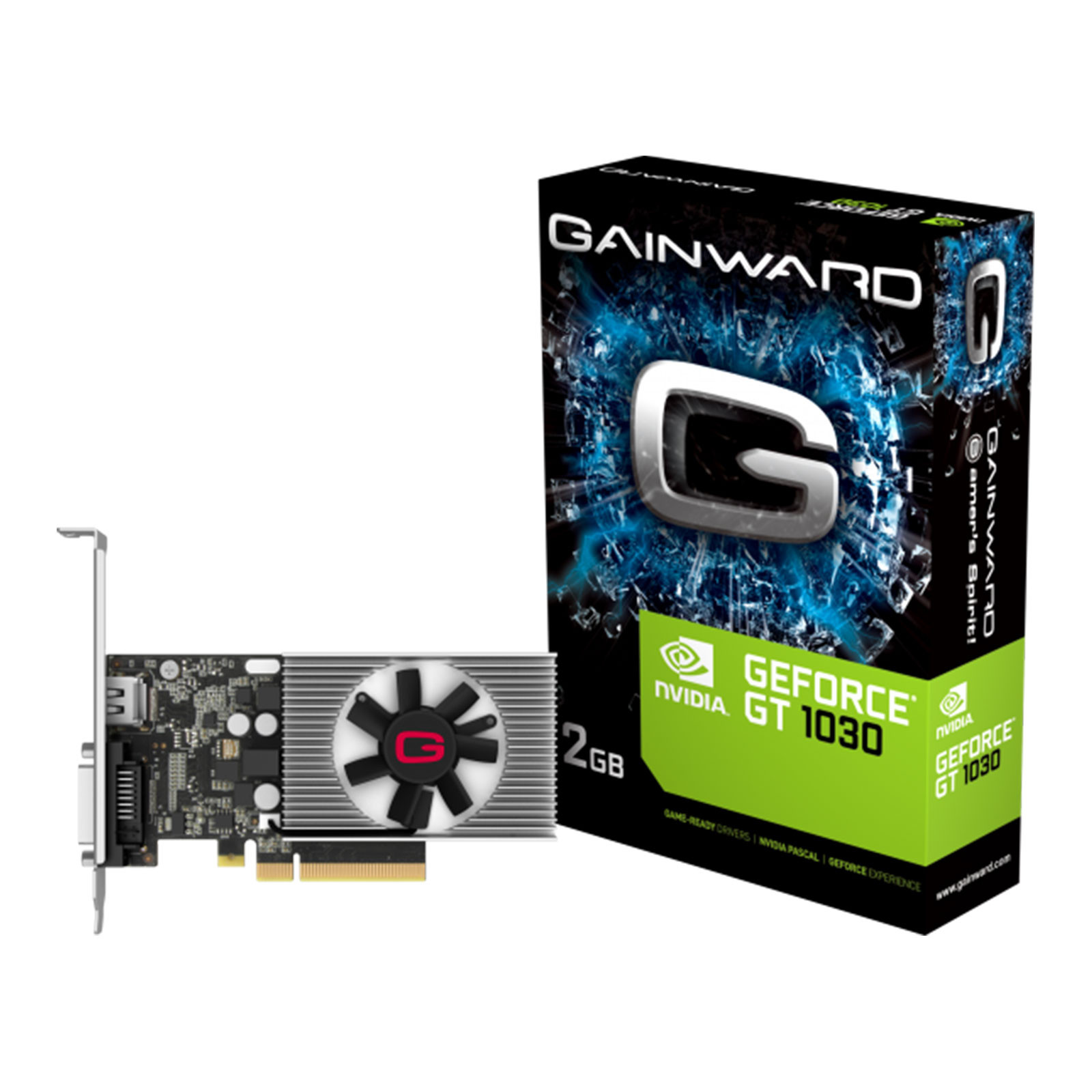 Gainward NVIDIA GeForce GT 1030 grafische kaart, 2 GB GDDR4