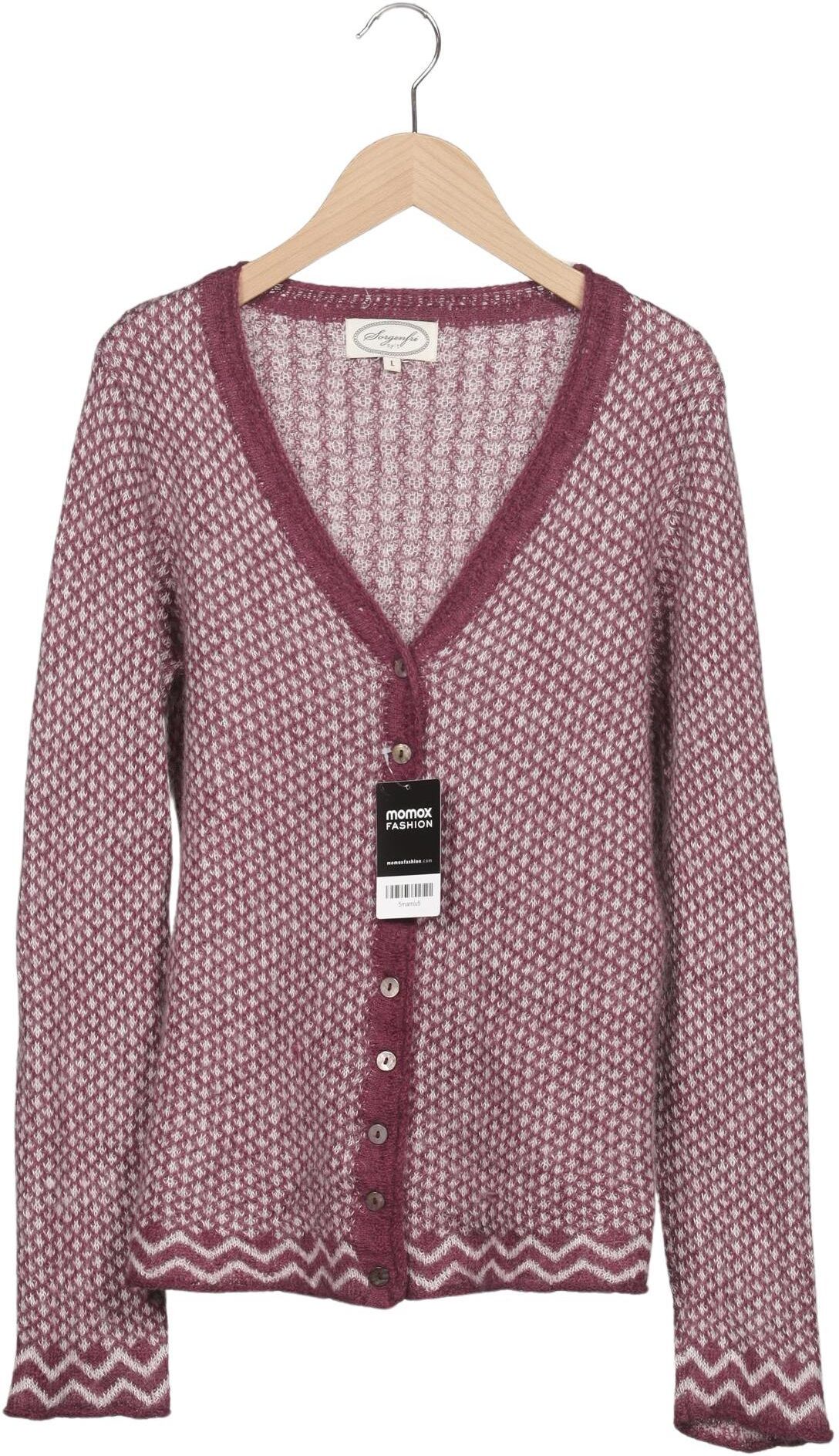 Sorgenfri Sylt Damen Strickjacke, Lila, Gr. L, Synthetik / Mohair - Second Hand