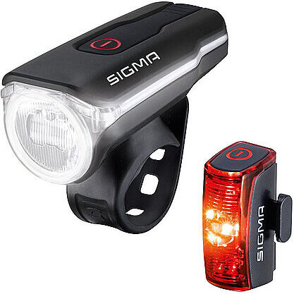Fahrrad-Beleuchtungsset Aura 60 USB / SIGMA Infinity schwarz B