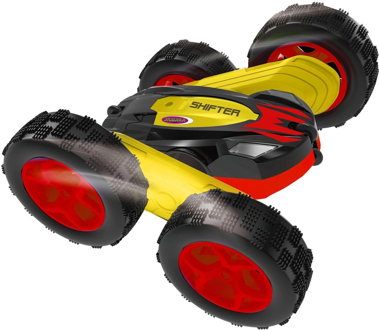 RC-Auto JAMARA "Shifter Stunt Racer", gelb (gelb, rot), Fernlenkfahrzeuge, KinderB:15cm H:7cm T:15cm, Kunststoff, RC-Auto, B:15cm H:7cm T:15cm