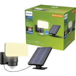 Philips LED Tylus 929004632301 Solar-Außenwandleuchte mit Bewegungsmelder LED 6 W Schwarz