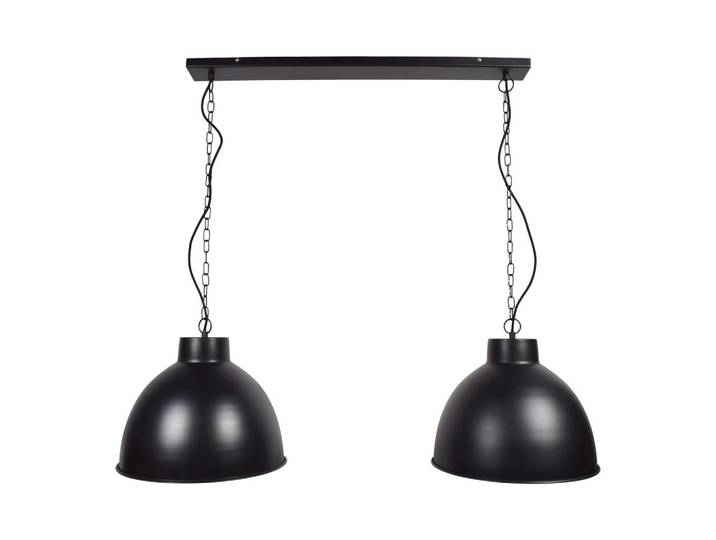 Urban Interiors Hangelampe Rocky Schwarz, Metall, E27, 120x35x40 cm, Lampen & Leuchten, Innenbeleuchtung, Hängeleuchten, Pendelleuchten