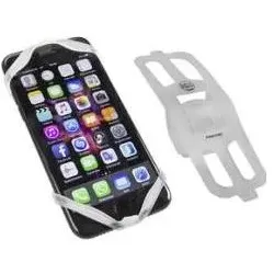Fischer Fahrrad-Smartphonehalter Silikon, weiá, Smartphone Halterung, Weiss