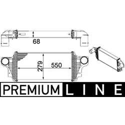 Ladeluftkühler MAHLE CI 239 000P für Mercedes-Benz GL