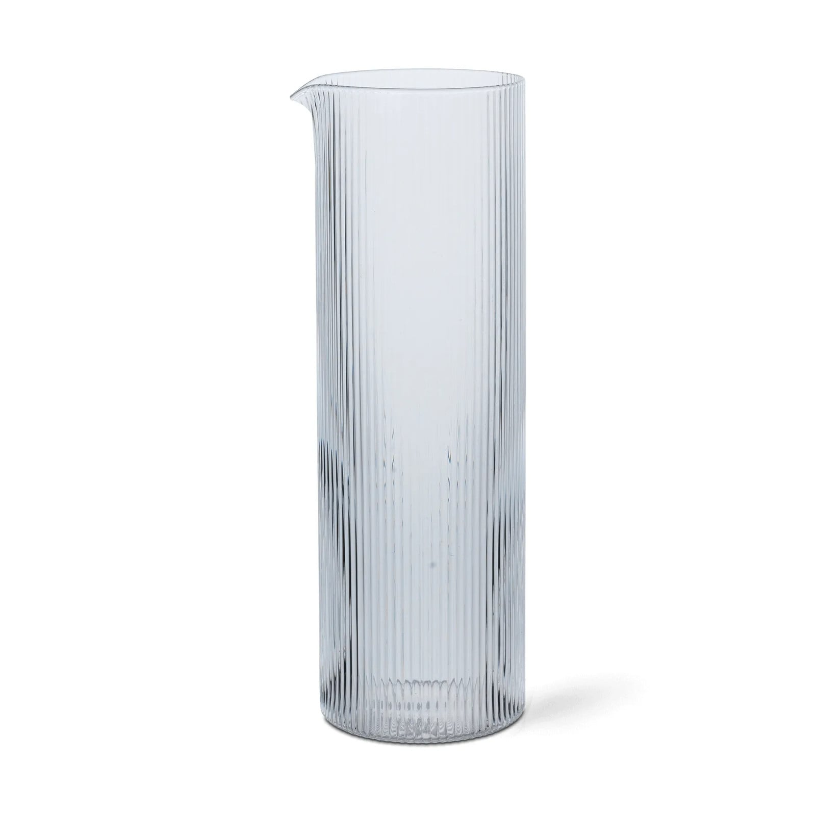 Ferm Living Ripple waterkaraf met groefreliëf, 1,12 l, transparant