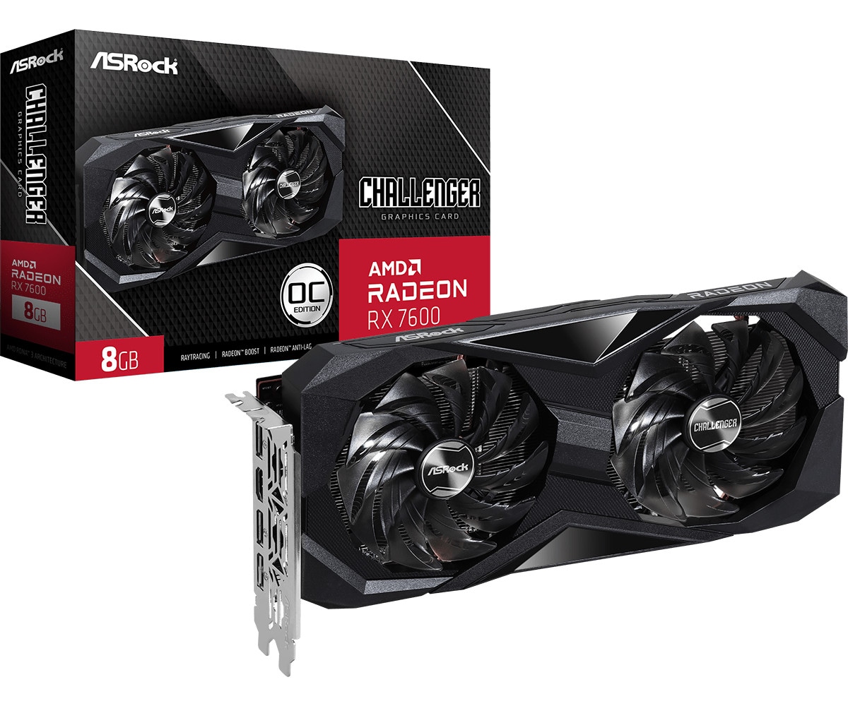 ASROCK Radeon RX 7600 Challenger OC Grafikkarte 8 GB