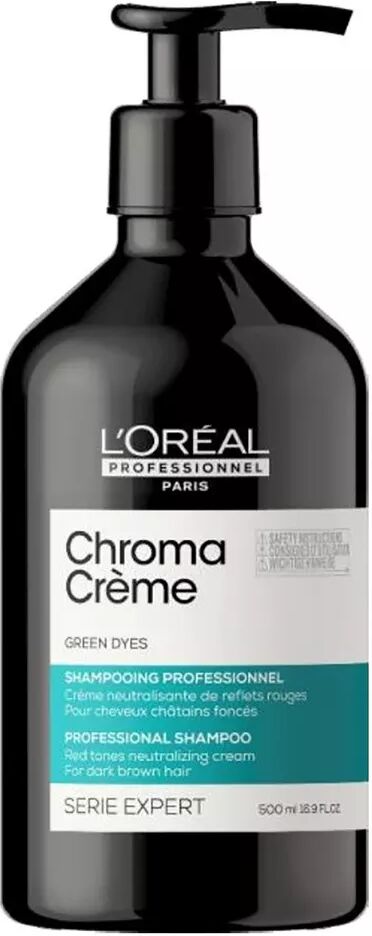 L'Oréal Professionnel - Chroma Crème Green Matte Shampoo, Chroma Creme Shampoo, 500  ml