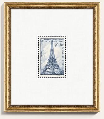 Eiffel Tower Stamp Art - Ballard Designs