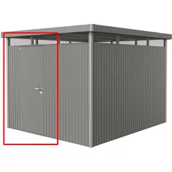 Aufpreis für Standardtüre in Hausfarbe mit Türanschlag links (für HighLine, Noe, Panorama, AvantGarde) quarzgrau-metallic