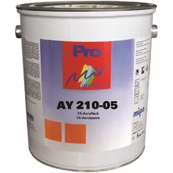 MIPA AY210-05 1K Acryllack schnelltrocknend, 1kg stumpfmatt PG2