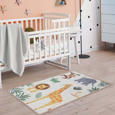 Superior Jungle Animals Kids Washable Indoor Area Rug
