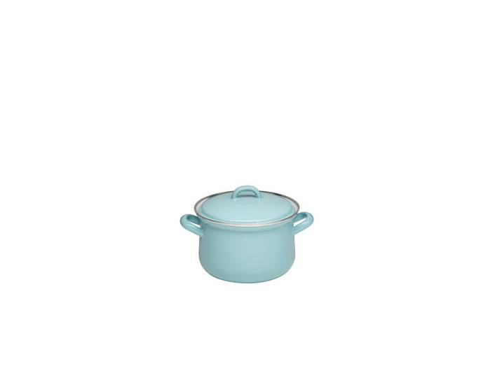 Riess Fleischtopf Nature Green Light, Hellgrün, Metall, 1,5 l, kratzfest, hitzebeständig, geschmacksneutral, leichte Reinigung, Kochgeschirr, Töpfe, Kochtöpfe