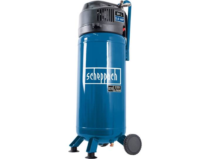 Scheppach Compressor HC51V - 10 bar - 50L - 1500W - Olievrije compressor - 2pk