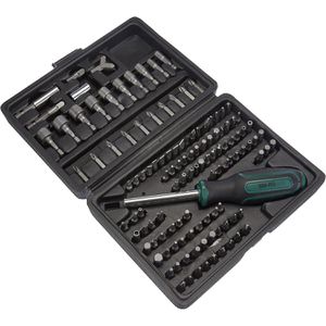 BrüderMannesmann Bitset M29896, 122-teilig, Schlitz, Kreuz, Torx, Steckschlüssel