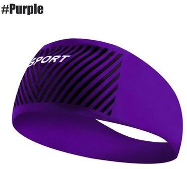 Uplift Picks Absorbent Sports Sweat Headband For Running And Cycling purple