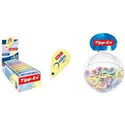 Tipp-Ex, Korrekturmittel, Korrekturroller  Mini Pocket Mouse Pastell, sortiert 6 m x 5 mm Bubbel 40 Stück
