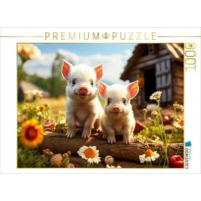 CALVENDO Puzzle Ferkel, hier draußen gibt es viel zu erleben | 1000 Teile Lege-Größe 64x48cm Foto-Puzzle für glückliche Stunden, Sonstige von ,