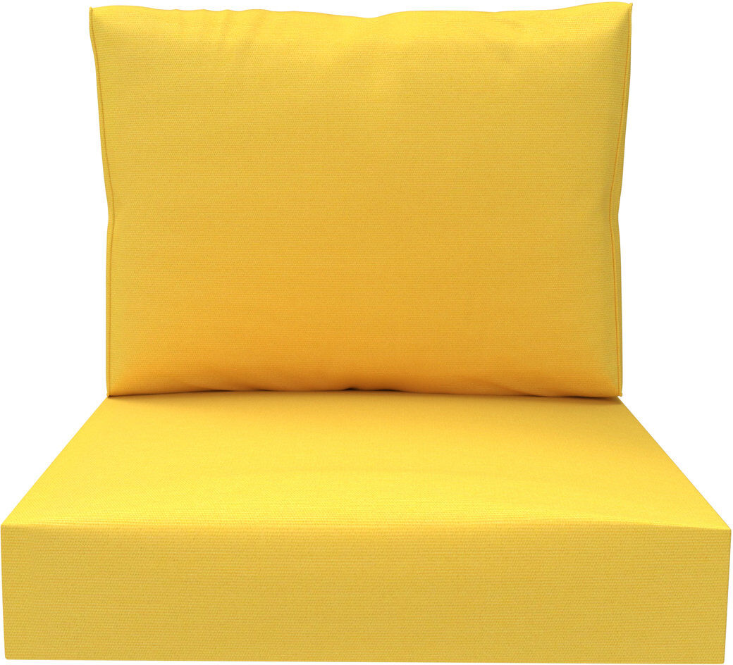 Blue Elephant Sunbrella Outdoor Cushion for Arm Chair, Arnot Seat/Back Replacement Cushion for Outdoor Furniture Canvas Sunflower 1
