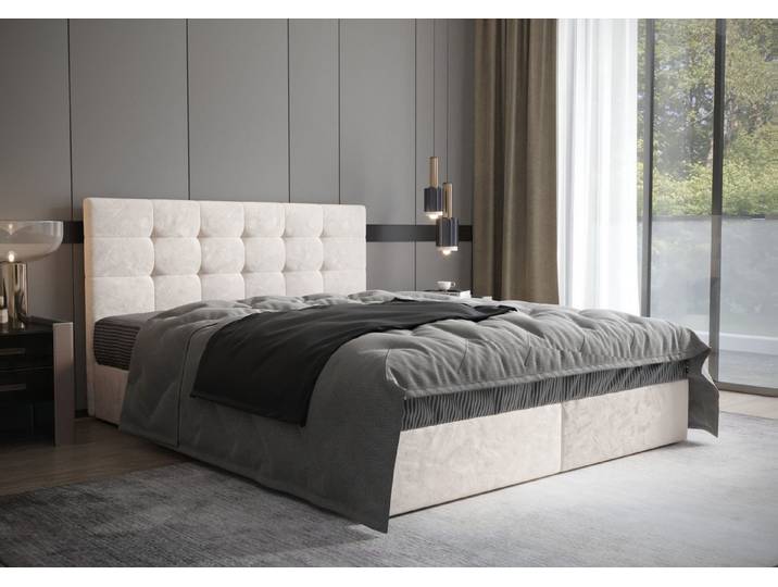 B&B Home Boxspringbett Boxbett Coria (H3 Matratze Bonellfederung, Kopfteil, Bettkasten und Topper)